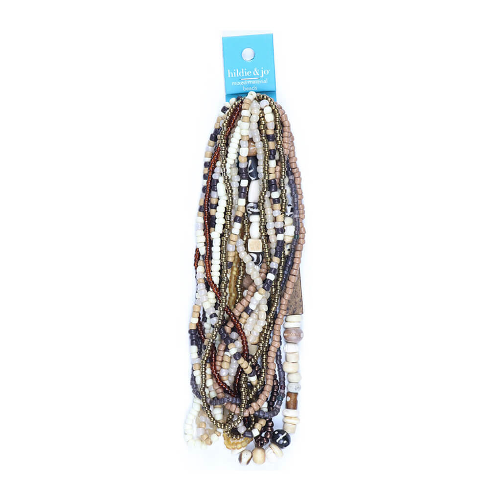 Multi Strand Bone Seed Strung Beads