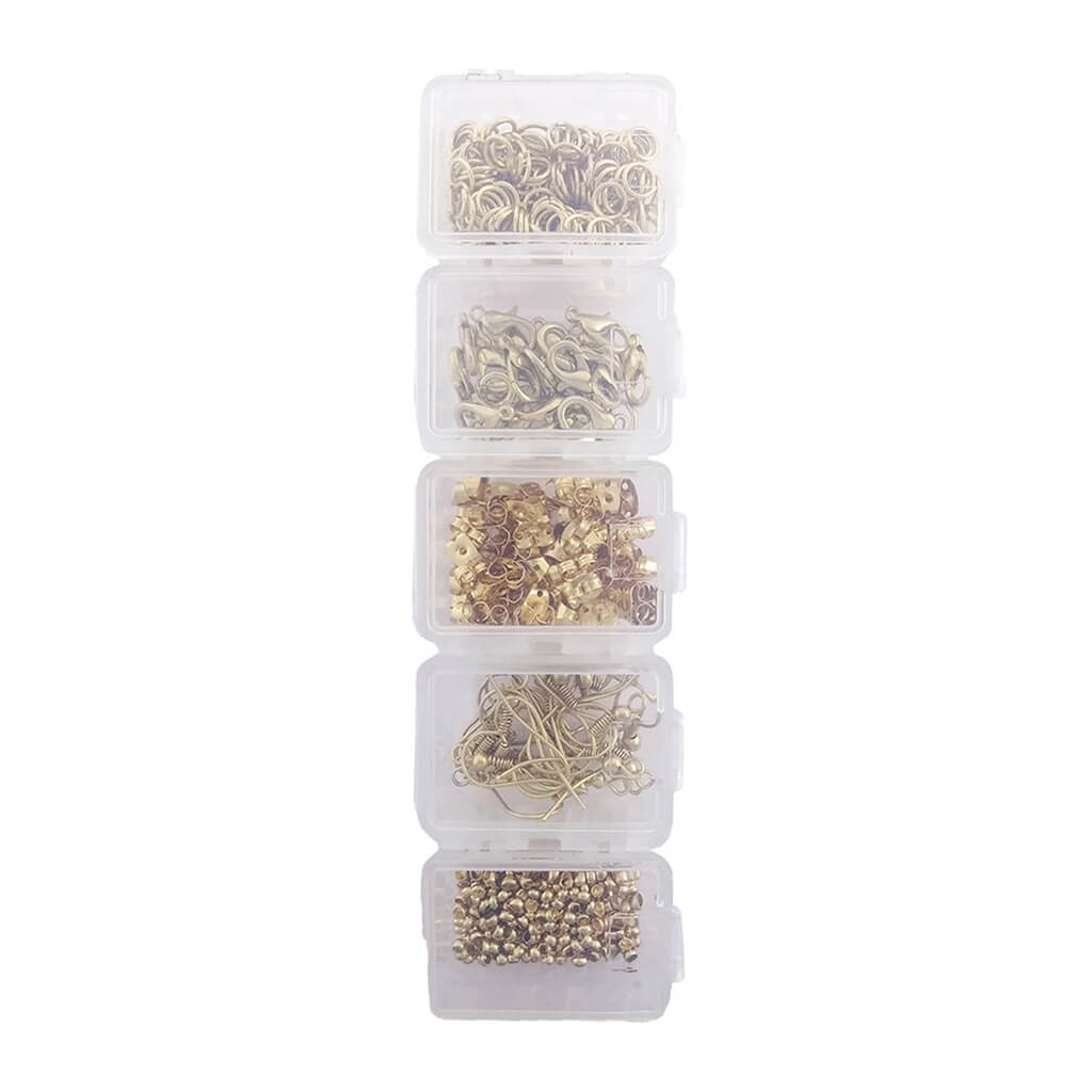 Gold Findings Starter Kit 779Pc