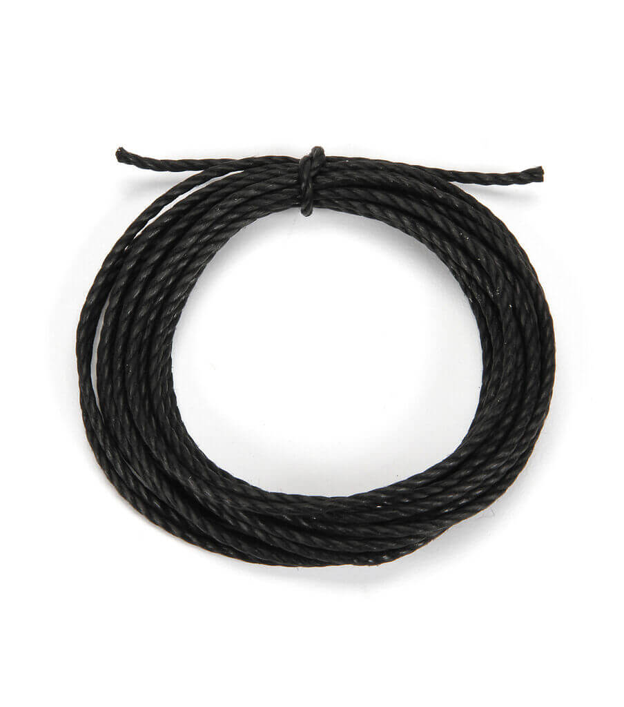 Black Cotton Twist Jewelry Beading Cord 3yds