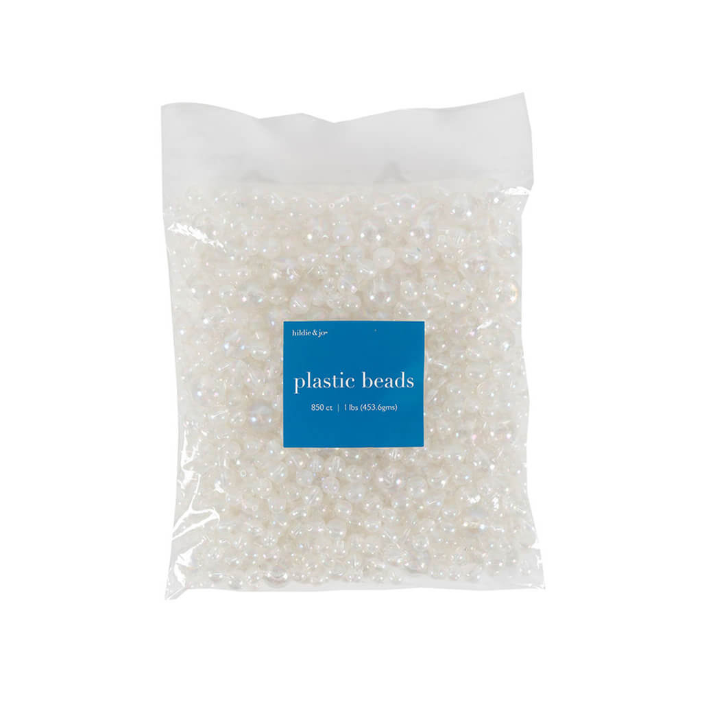 Plastic Aurora Borealis Crystal Beads 16oz