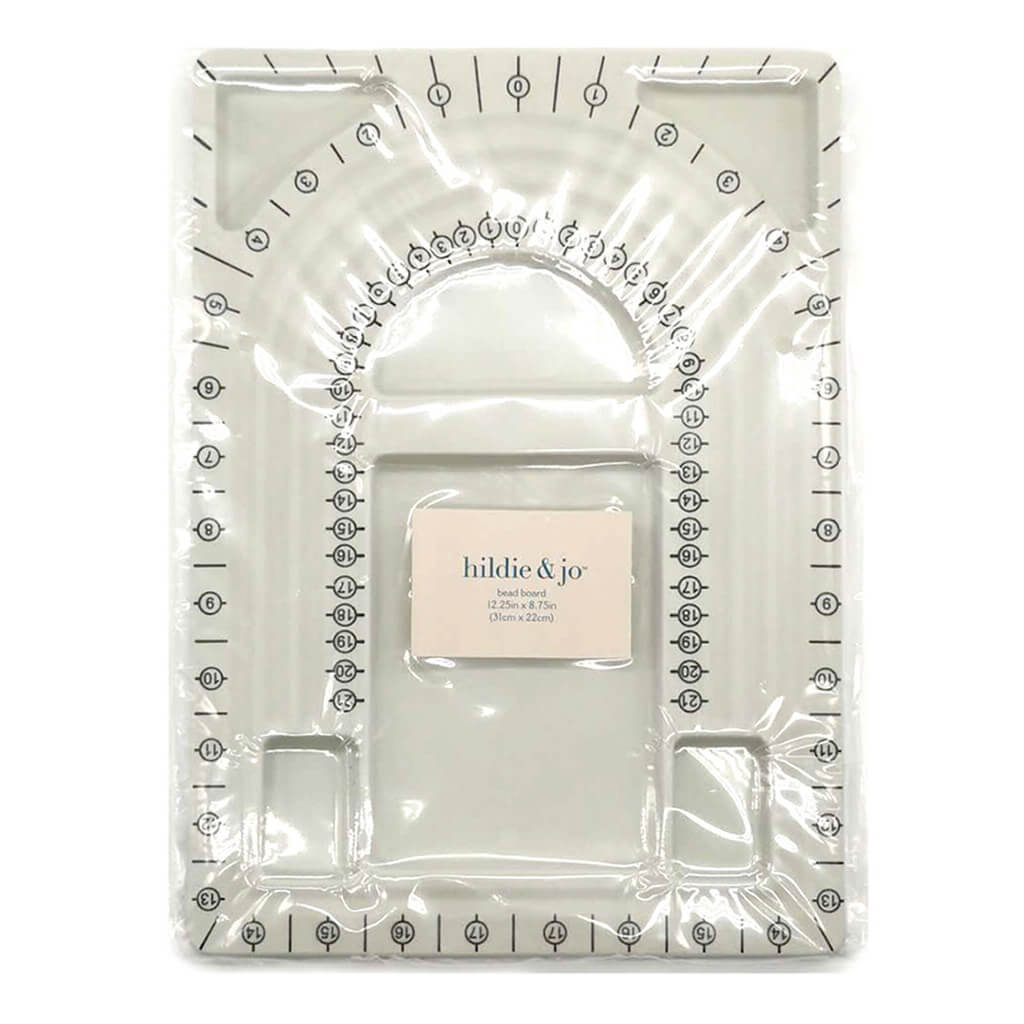 Gray &amp; Black Flock Bead Board 12in x 9in