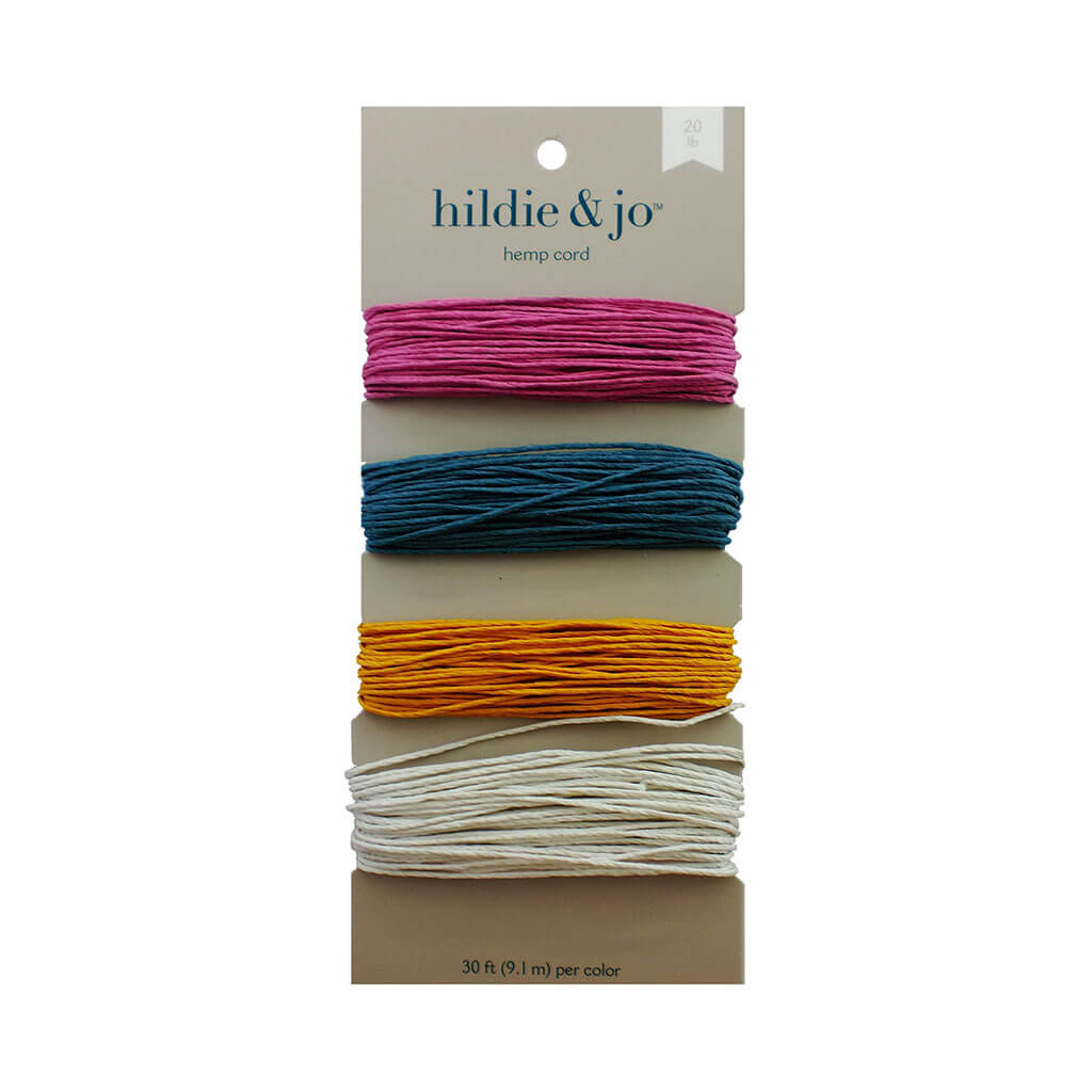 Hemp Cords Spring, 4pc, 30ft per color