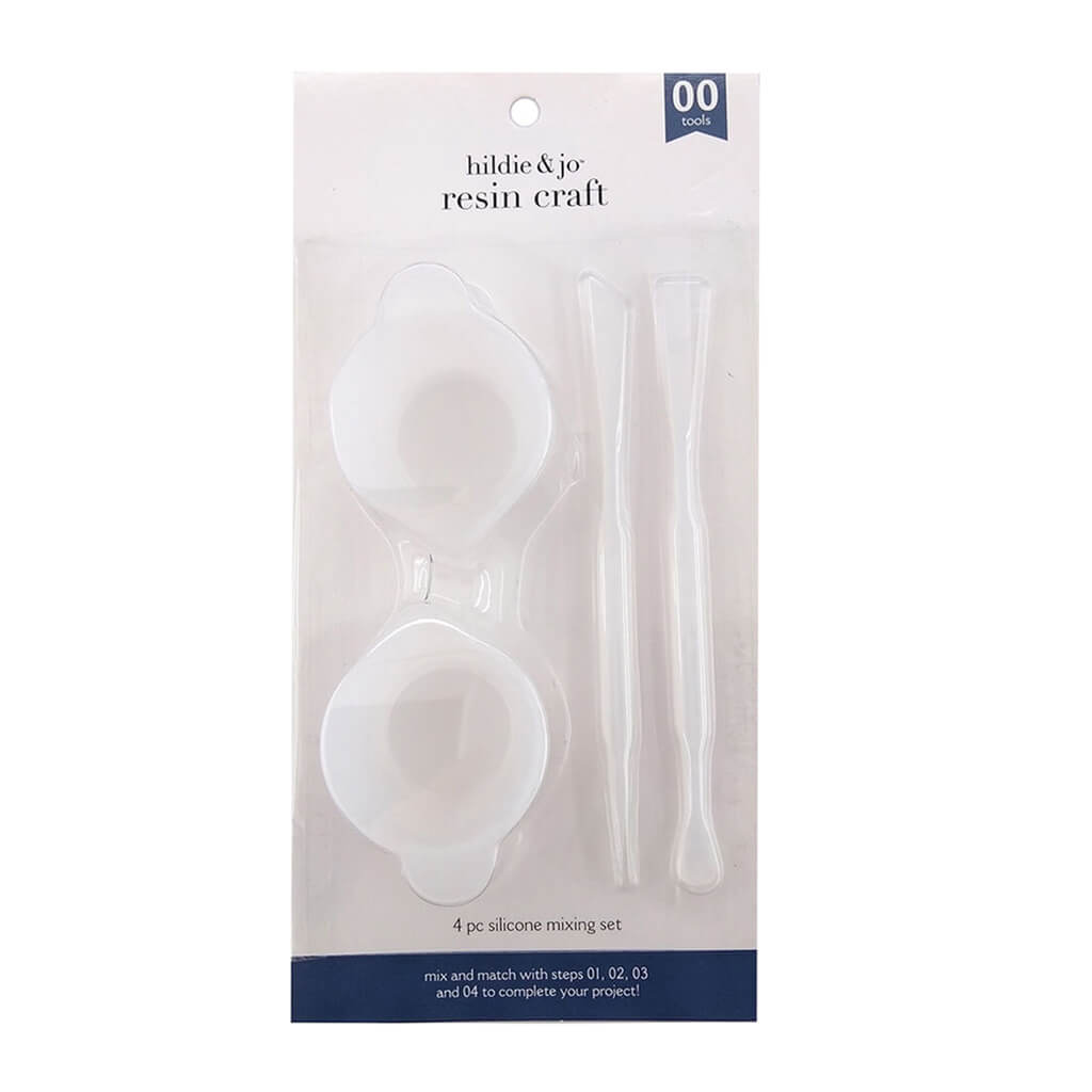 Resin Silicone Cups Sticks 4pc