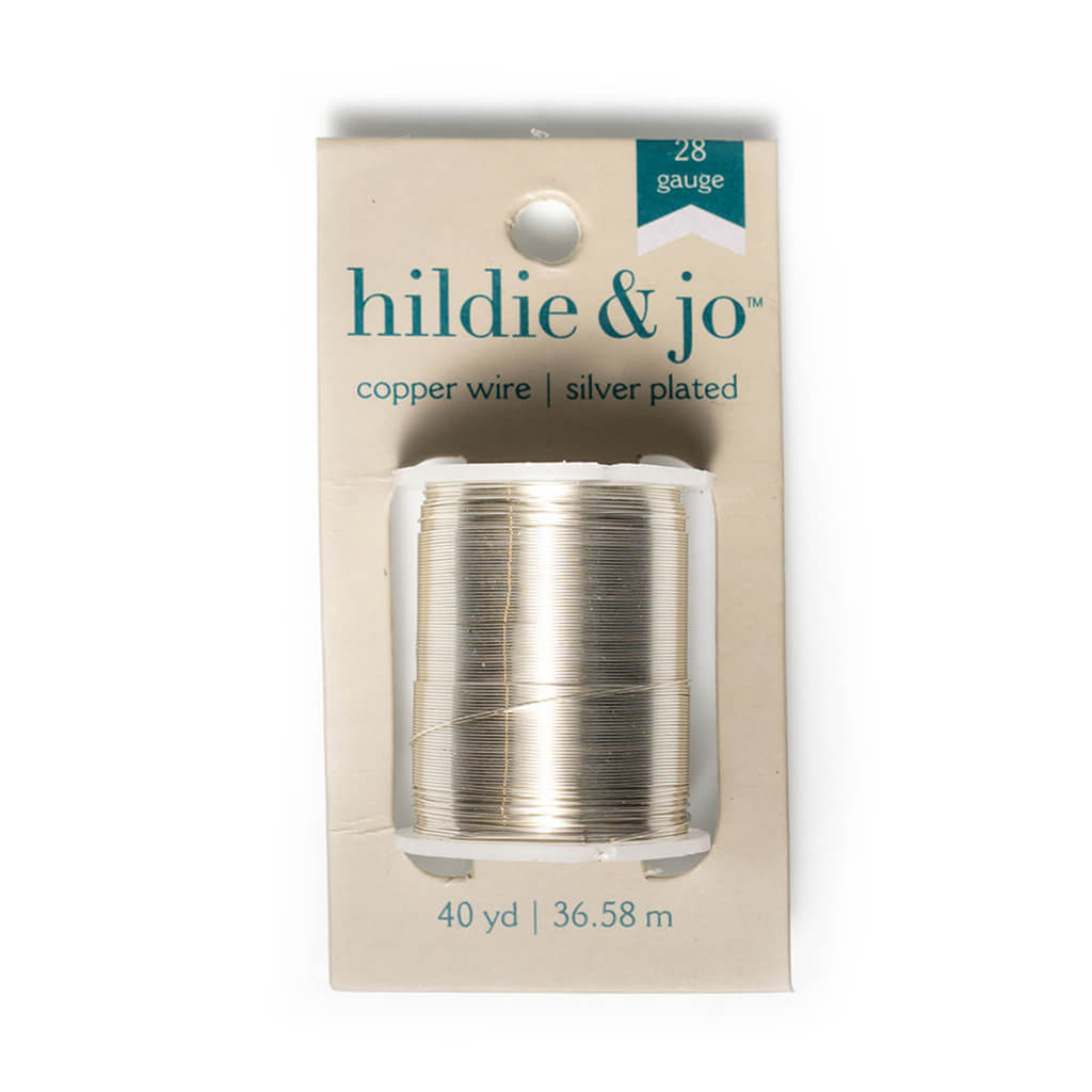 Silver Plated Copper Wire Spool 40yds