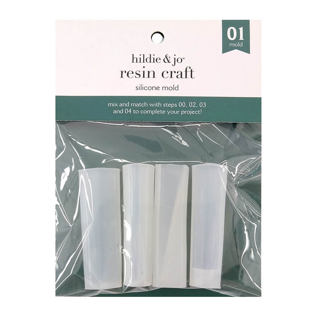 Resin Craft Silicone Mold Tubes 4pk