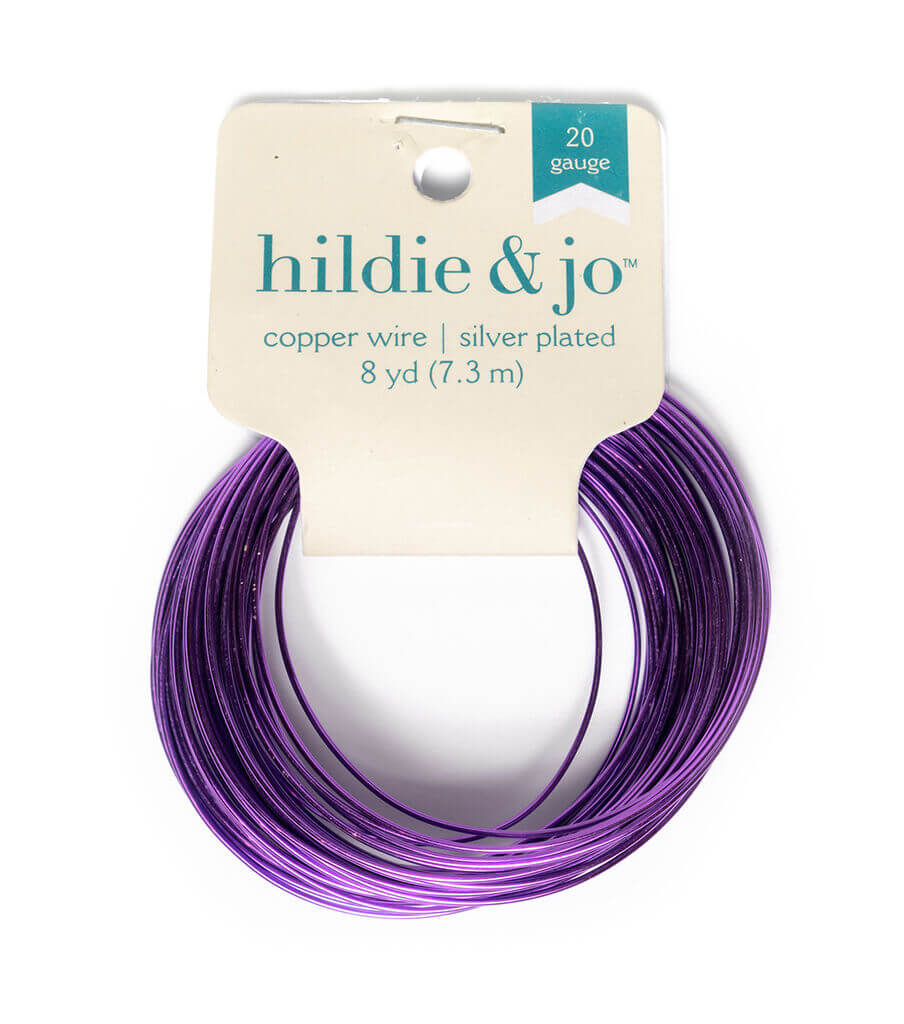 Grape Silver Plated Copper Wire 8yds