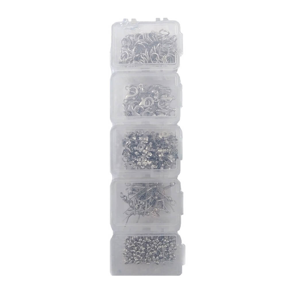 Jewelry Findings Kit Silver, 779pc