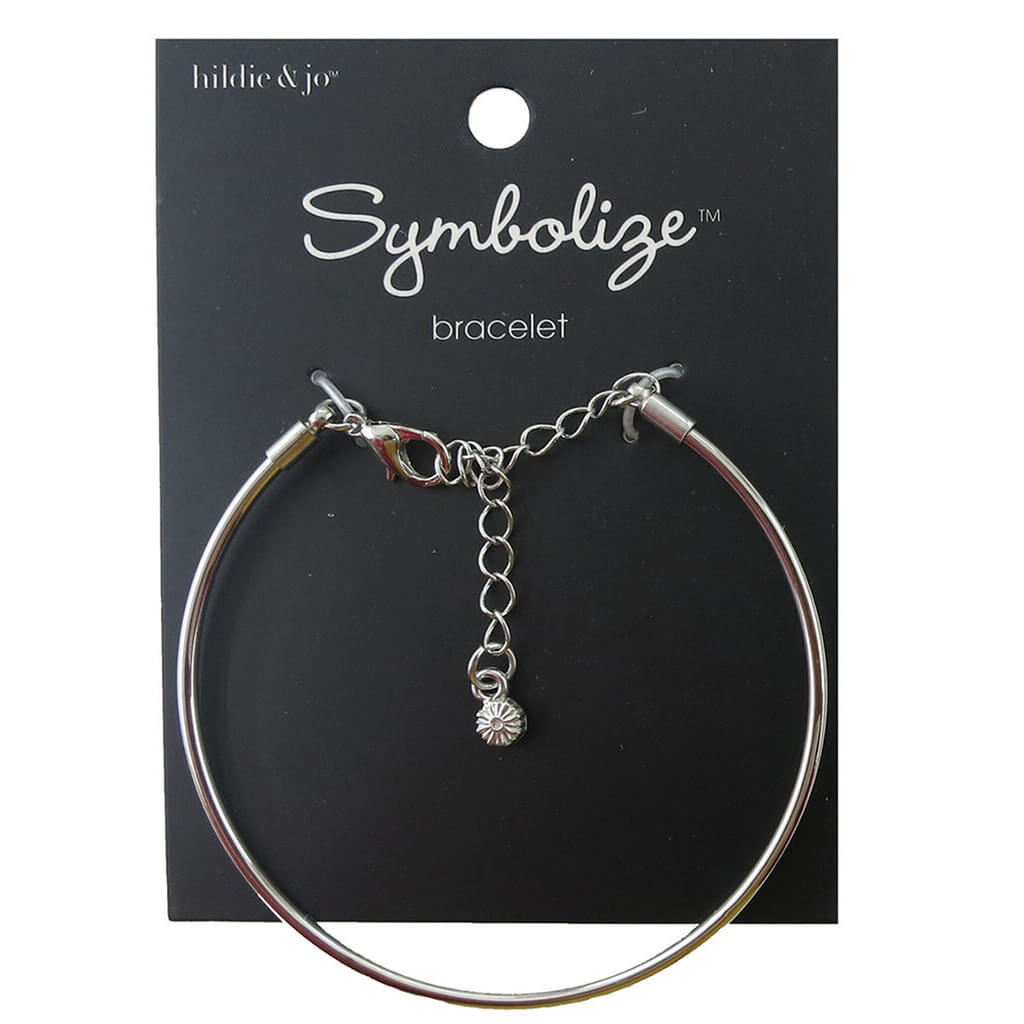 Symbolize 7in Bangle Bracelet - Silver