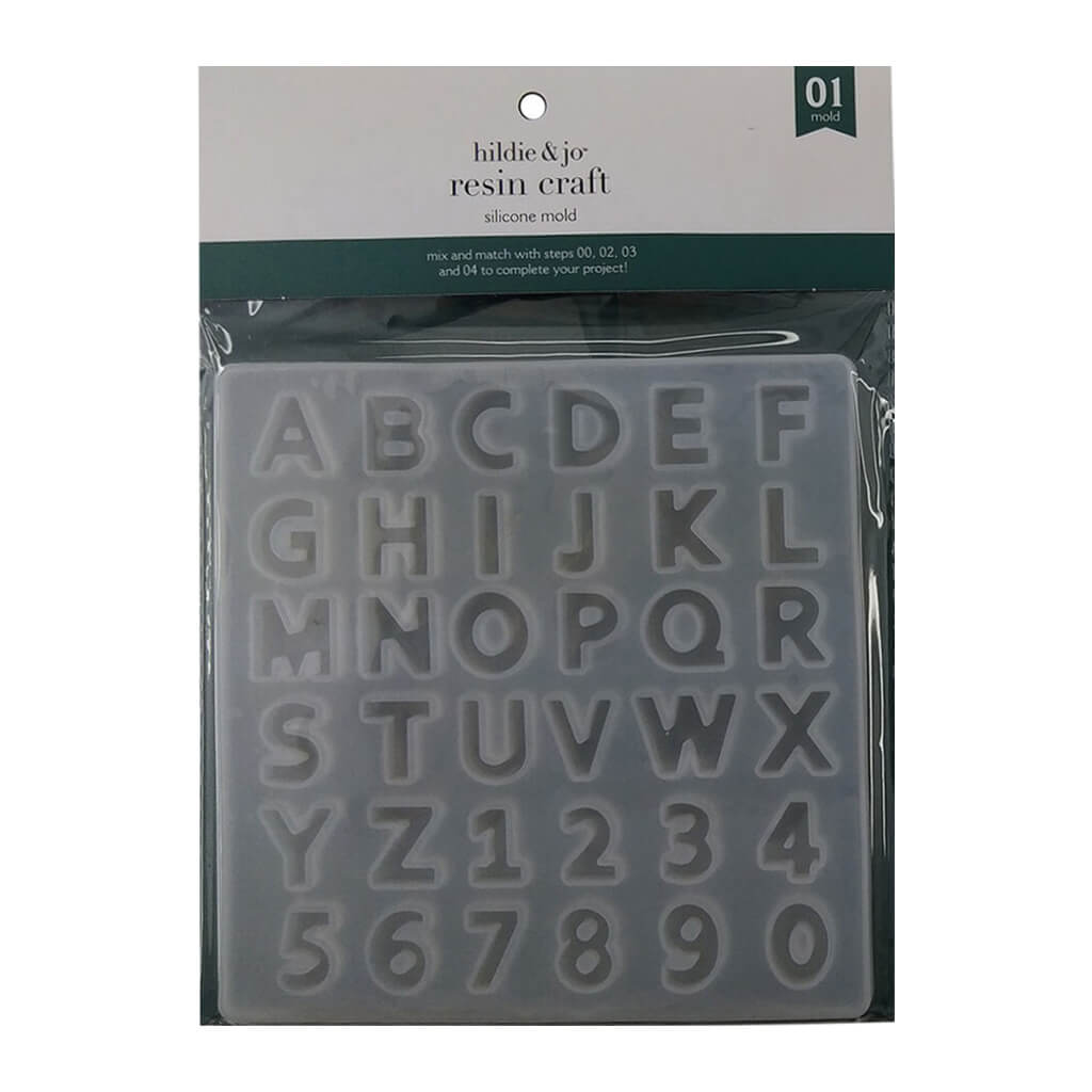 Resin Craft Small Alphabet Silicone Mold