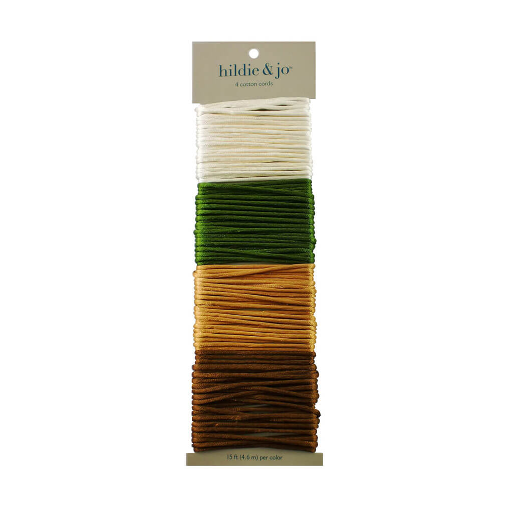 Earthtone Silky Cotton Cords 4ct 60ft