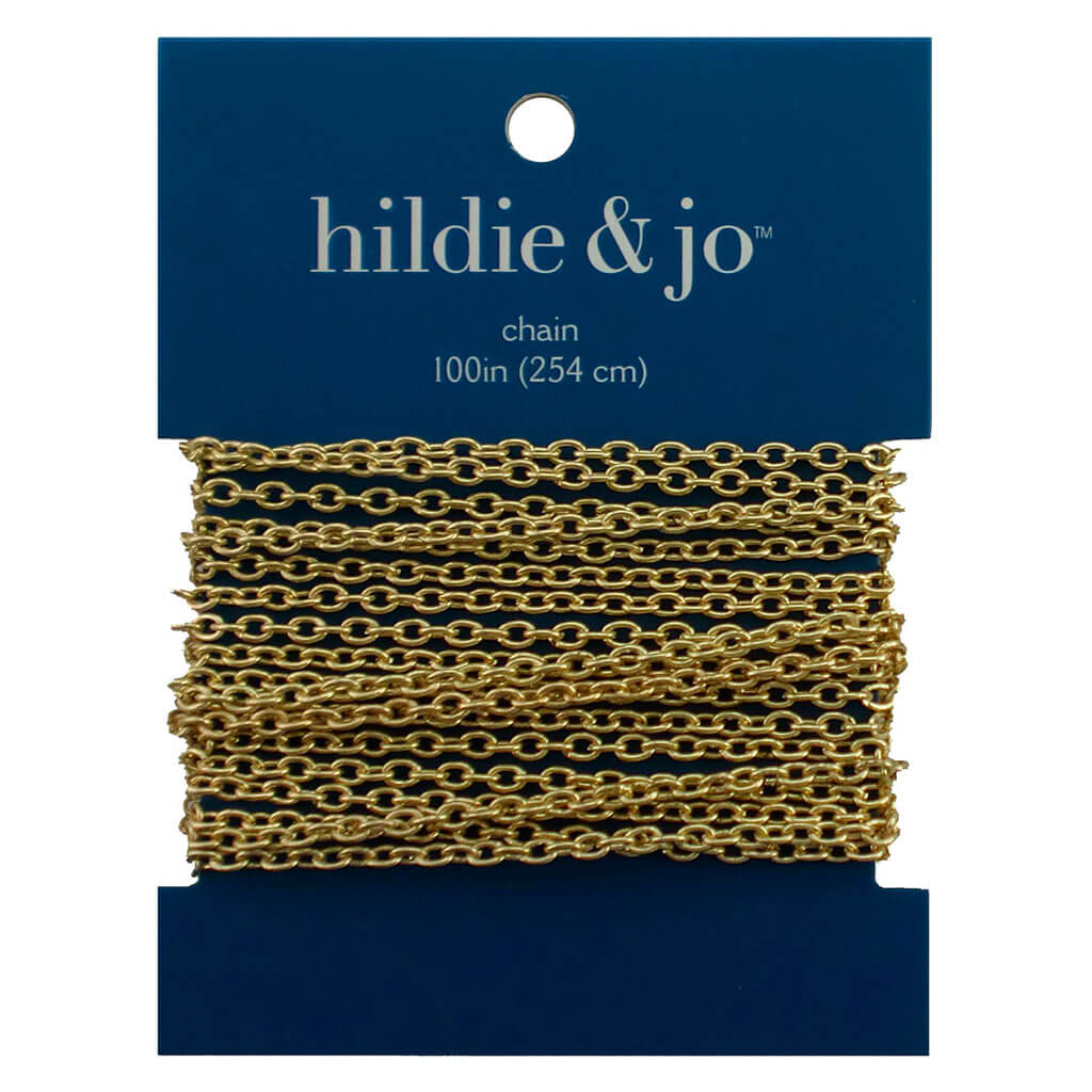 Gold Cable Chain 100in