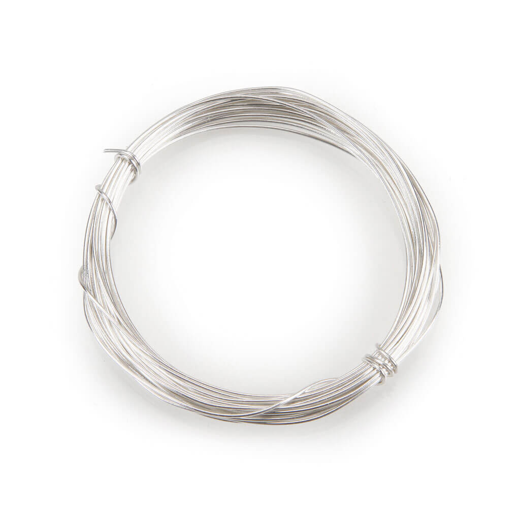 Sterling Silver Plated Jewelry Wire 24 Gauge