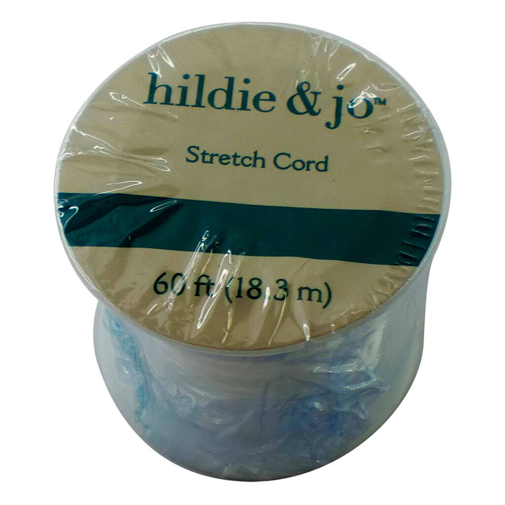 White Stretch Cord Spool 60ft