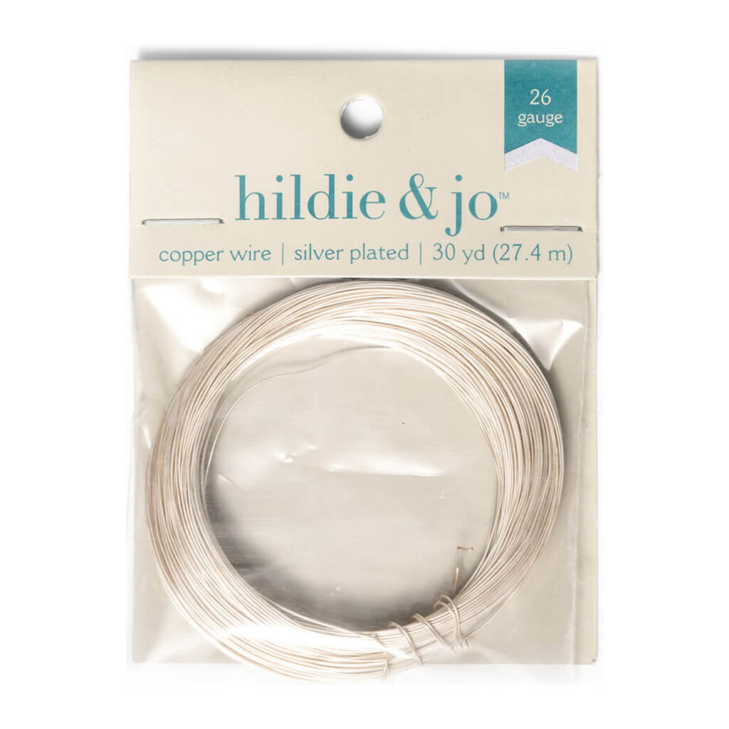 8yds Sterling Silver Plated Copper Wire by hildie & jo