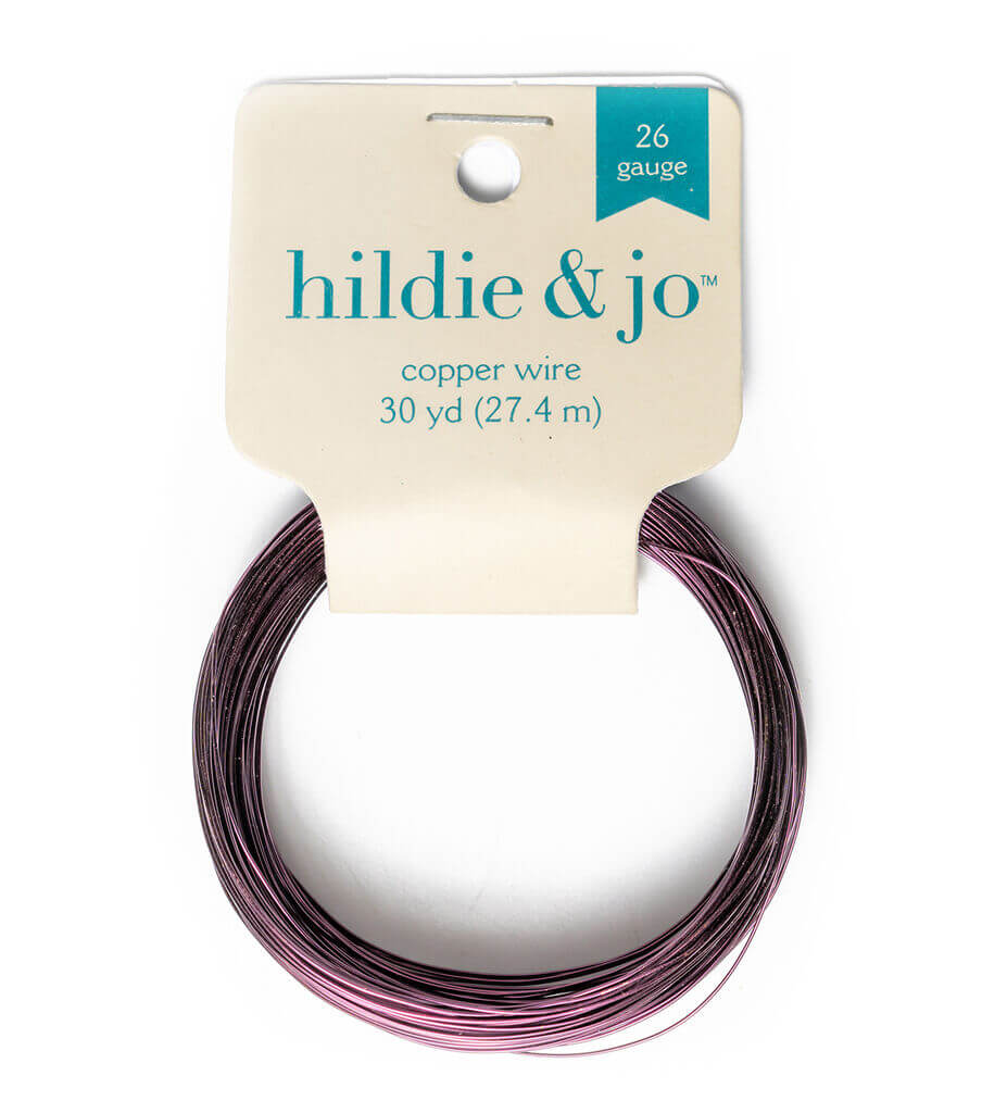 Purple Copper Wire 26 Gauge 30yds