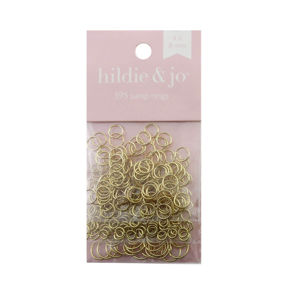 Metal Jump Rings Gold, 399pc