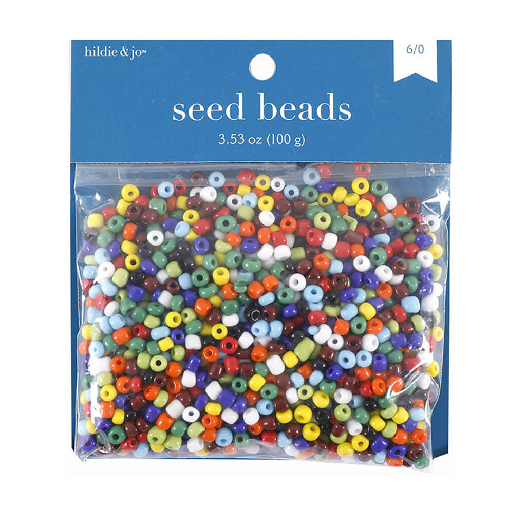 Glass Seed Beads 3.53oz Multi