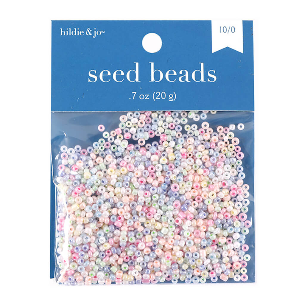 Ceylon Pearl Glass Seed Beads Multi-Color, 0.7oz,20g