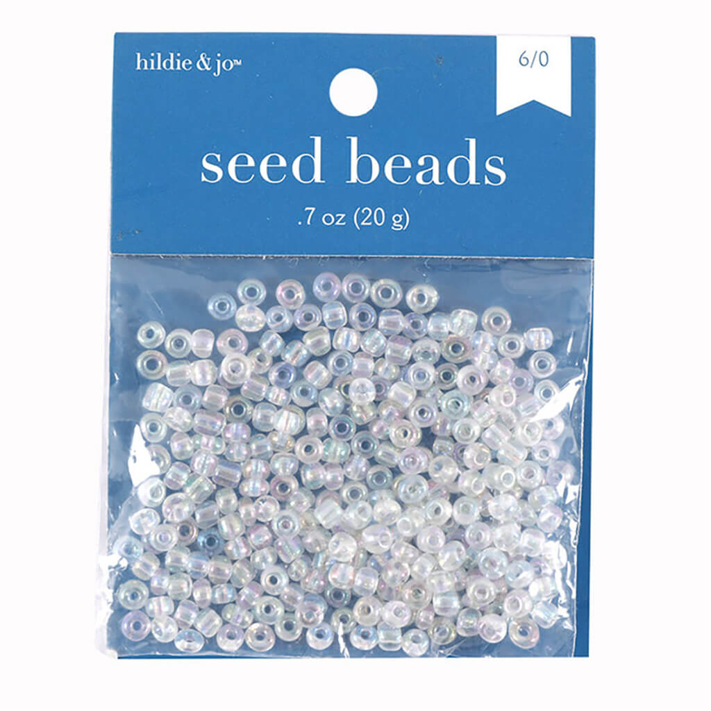 Aurora Borealis Crystal Glass Seed Beads