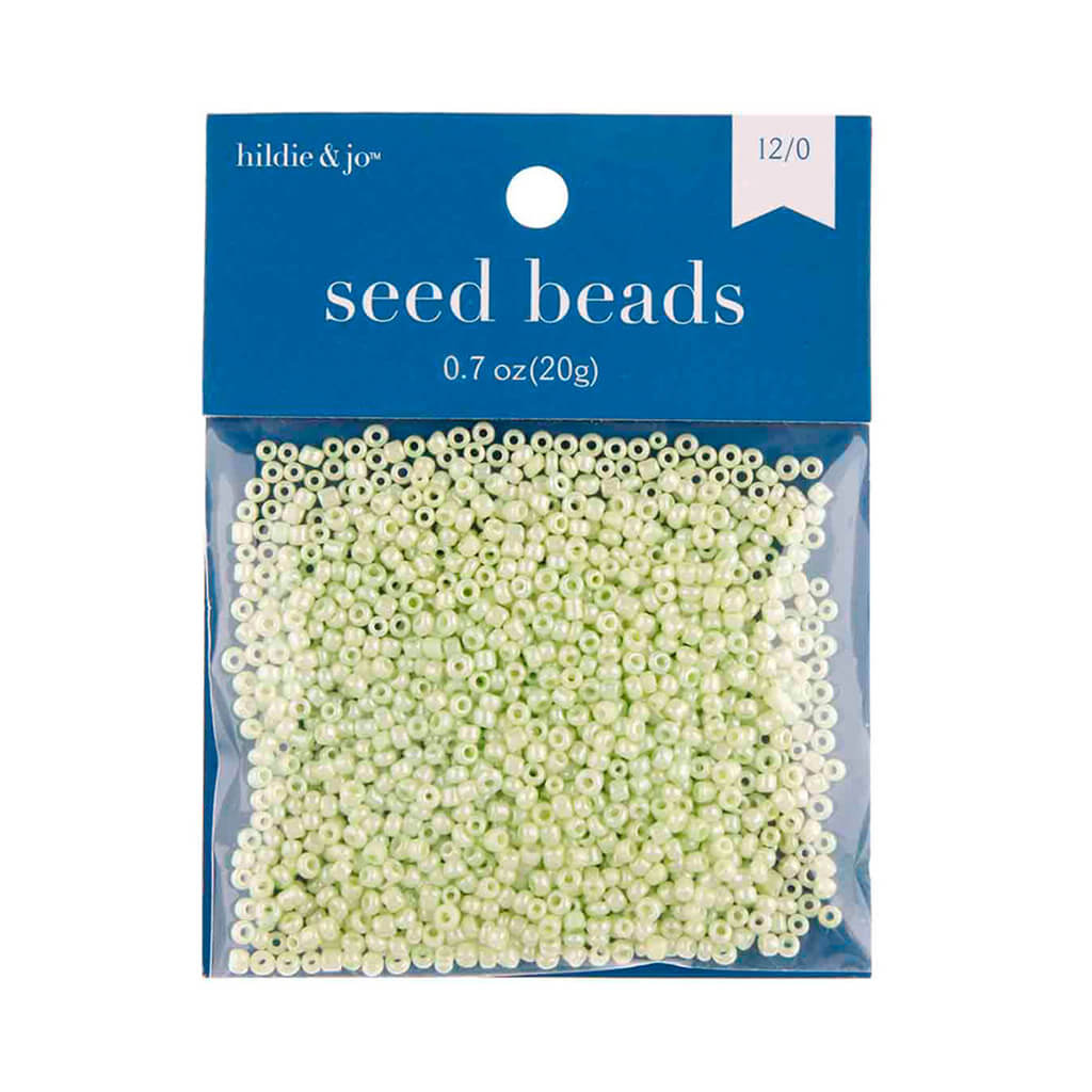 Seed Beads - Opaque Green, 0.7oz, 20G