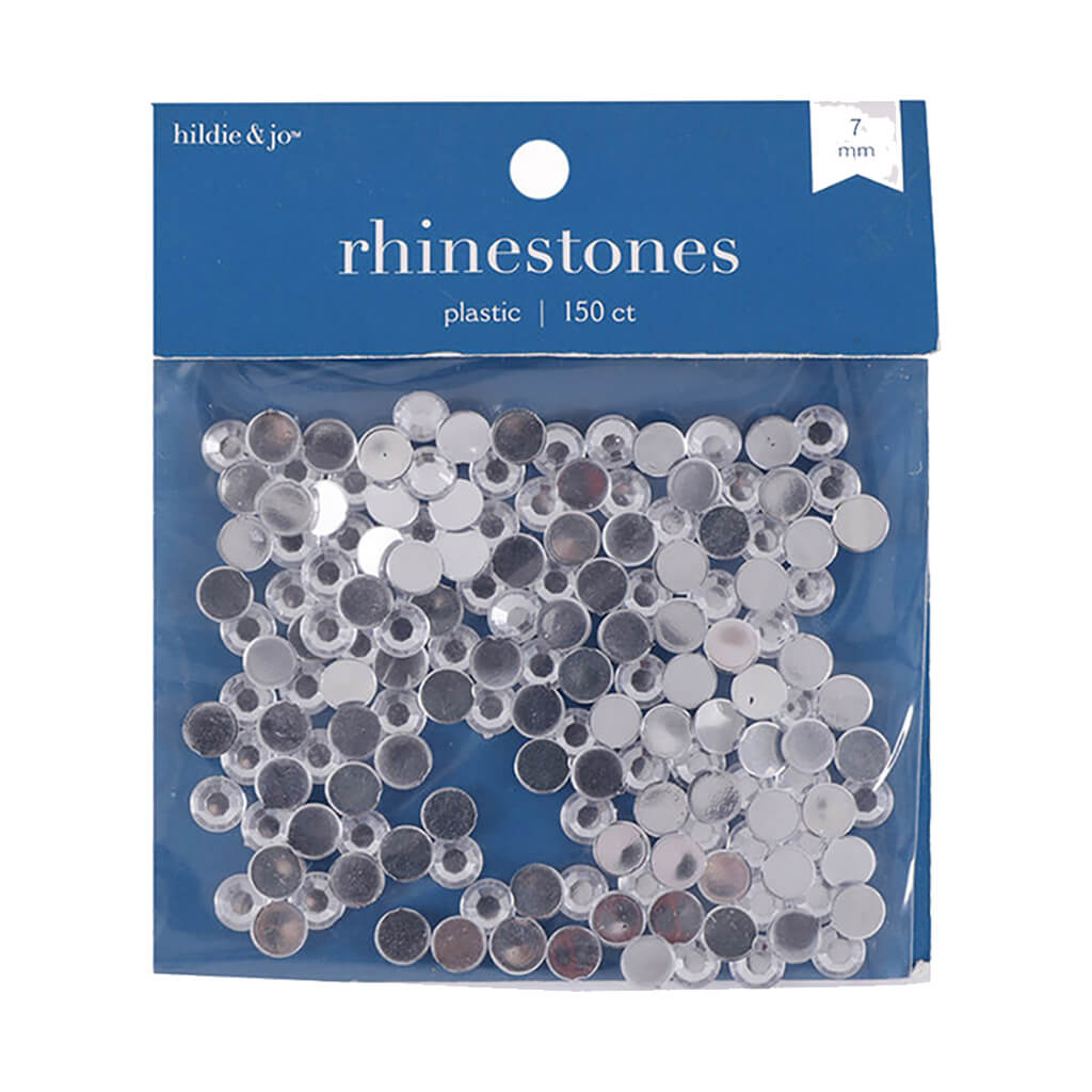 Round Crystal Rhinestone 150pk, 7mm