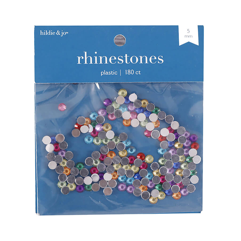 Big Value 5mm Rhinestones Asst,180 pk, 4.1G