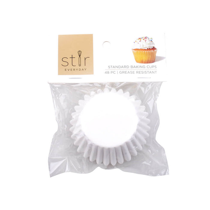 Greaseproof White Baking Cups, 48ct