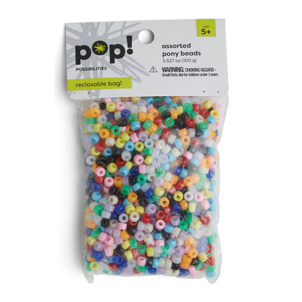 Mini Pony Beads Multi, 100g