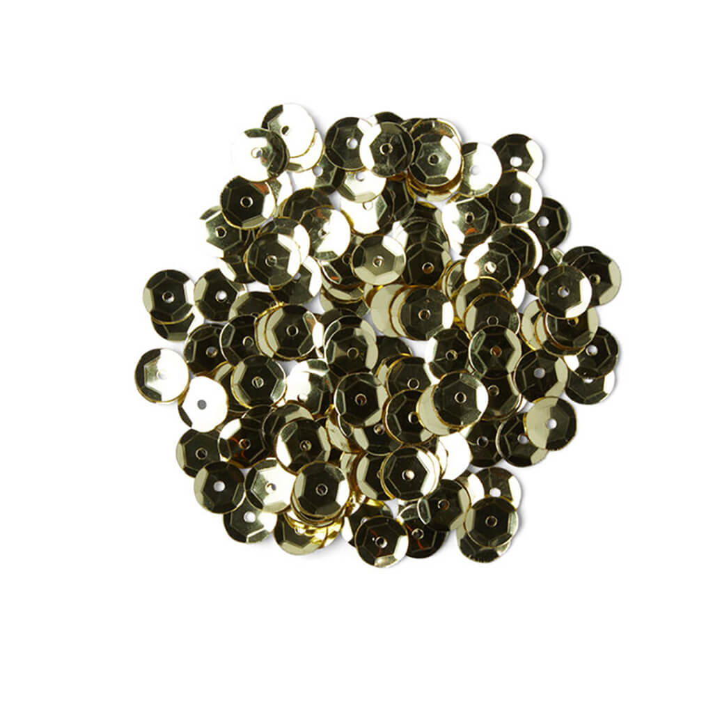 Sequin Cup Gold, 8mm