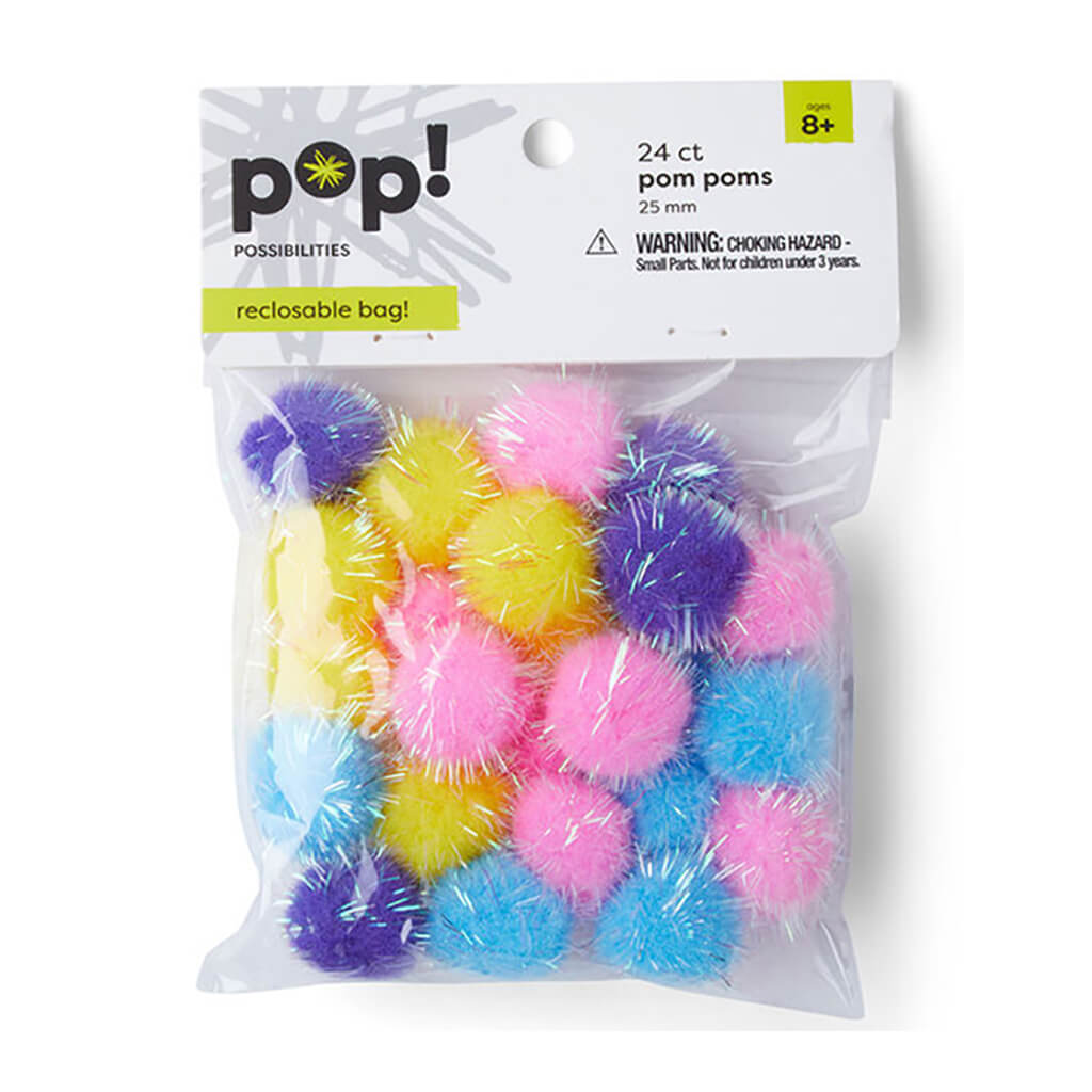 POP! Poms 1in Iridescent 20ct