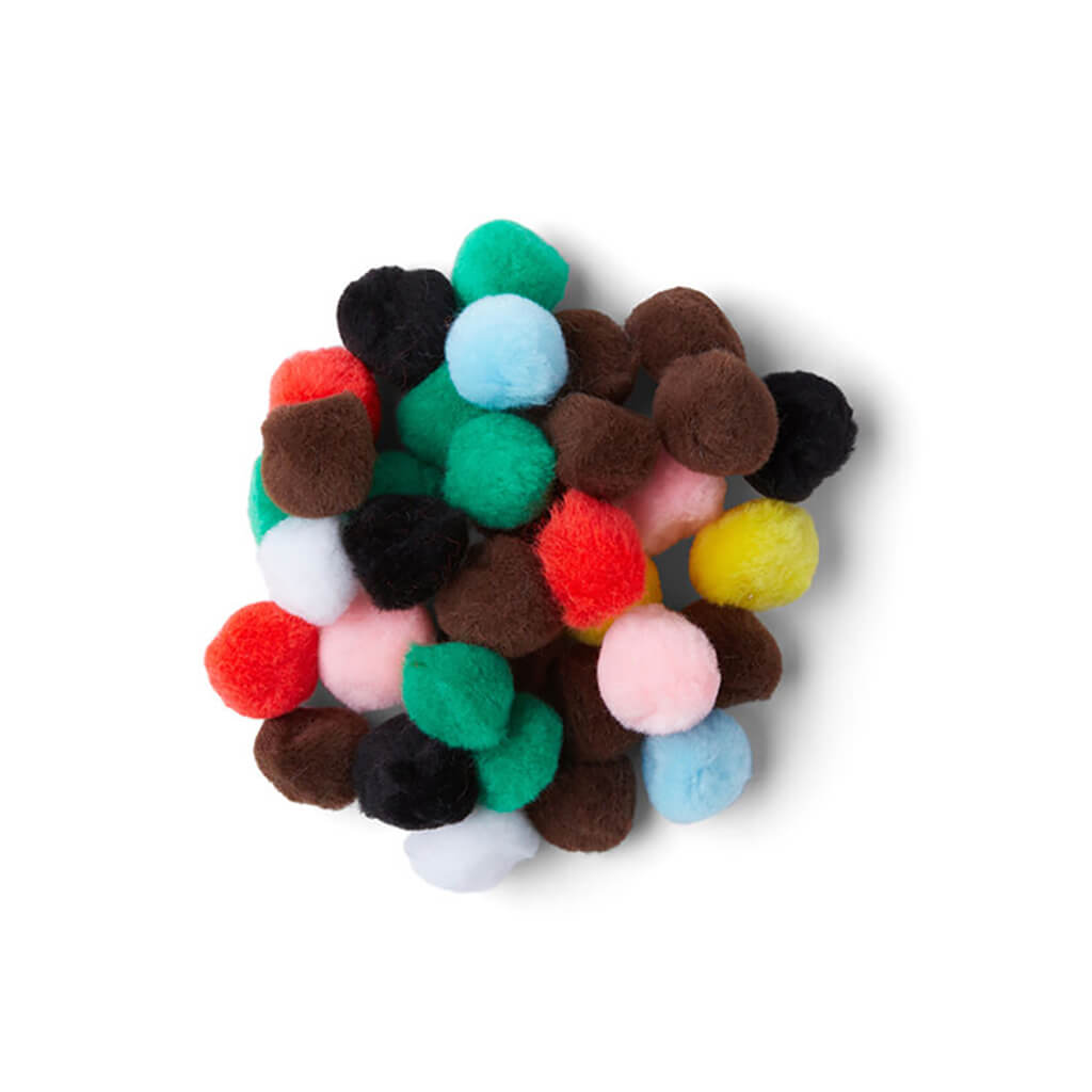 POP! Poms 1in 40pc Multicolor