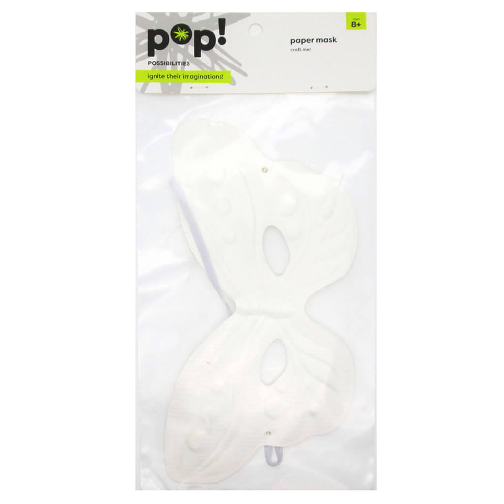 Butterfly Paper Mask, White