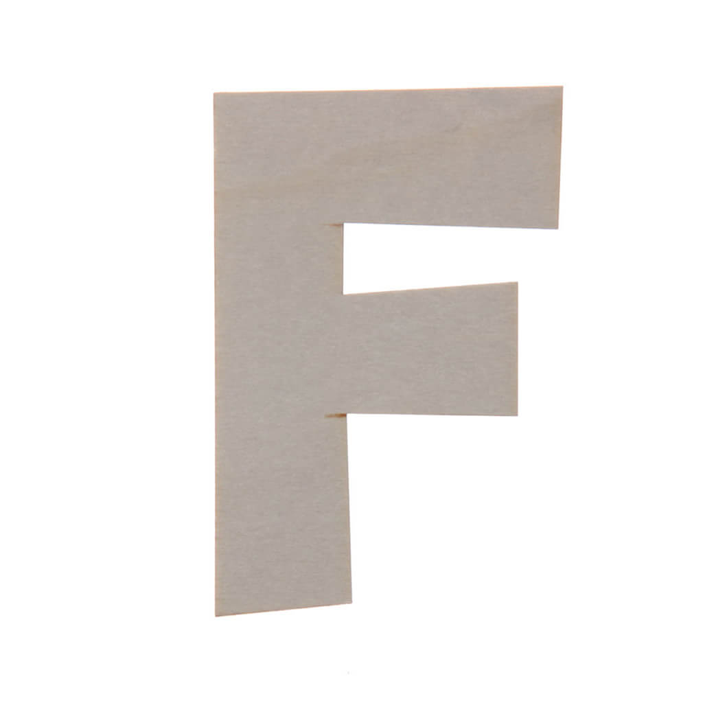 Wooden Uppercase Rounded Fun Sans Serif F