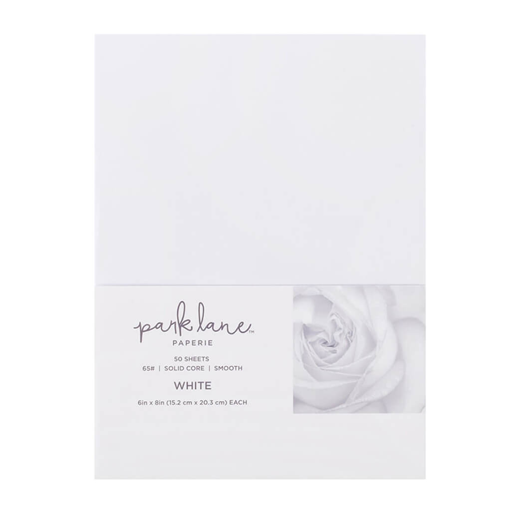 Paperie 50 pk 6in x 8in Cardstock Paper Pad Value Pack - White