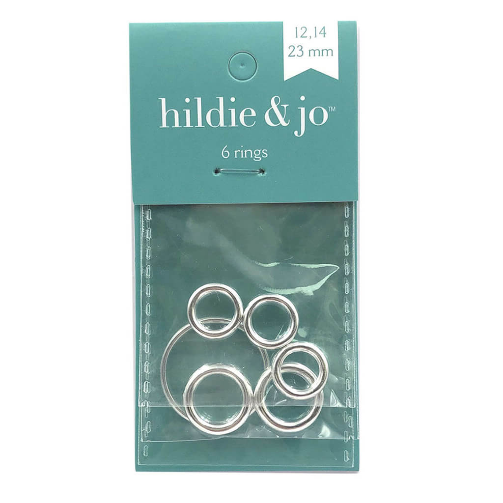 Silver Plain Round Rings 6ct