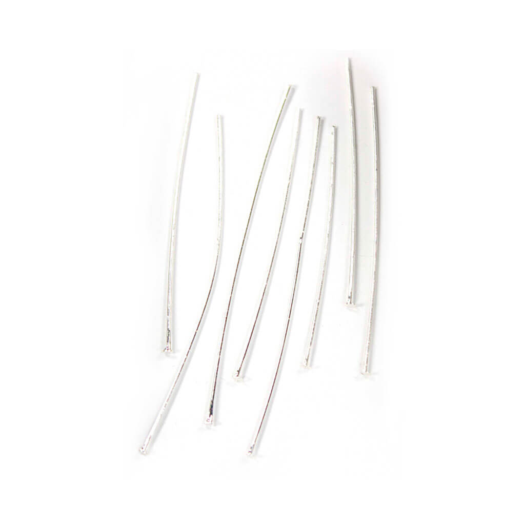 Shiny Silver Metal Head Pins 120ct