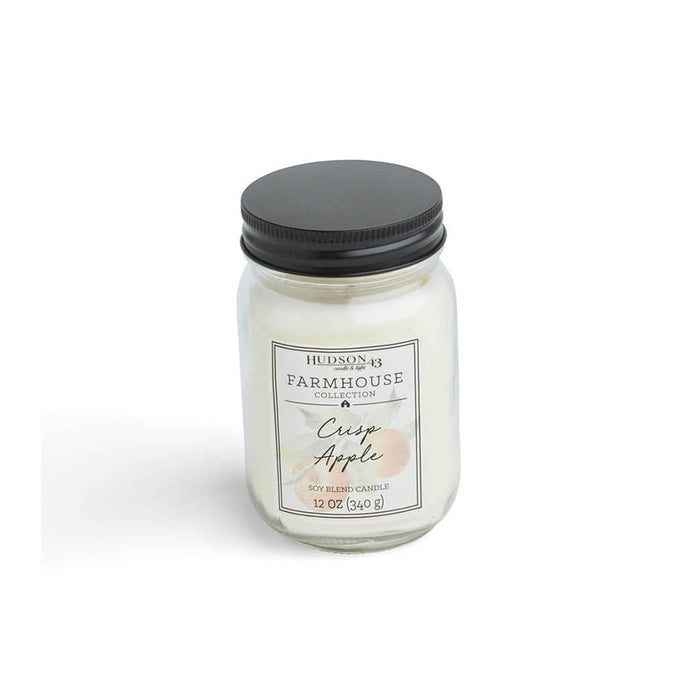 Crisp Apple Scented Mason Jar Candle, 12oz