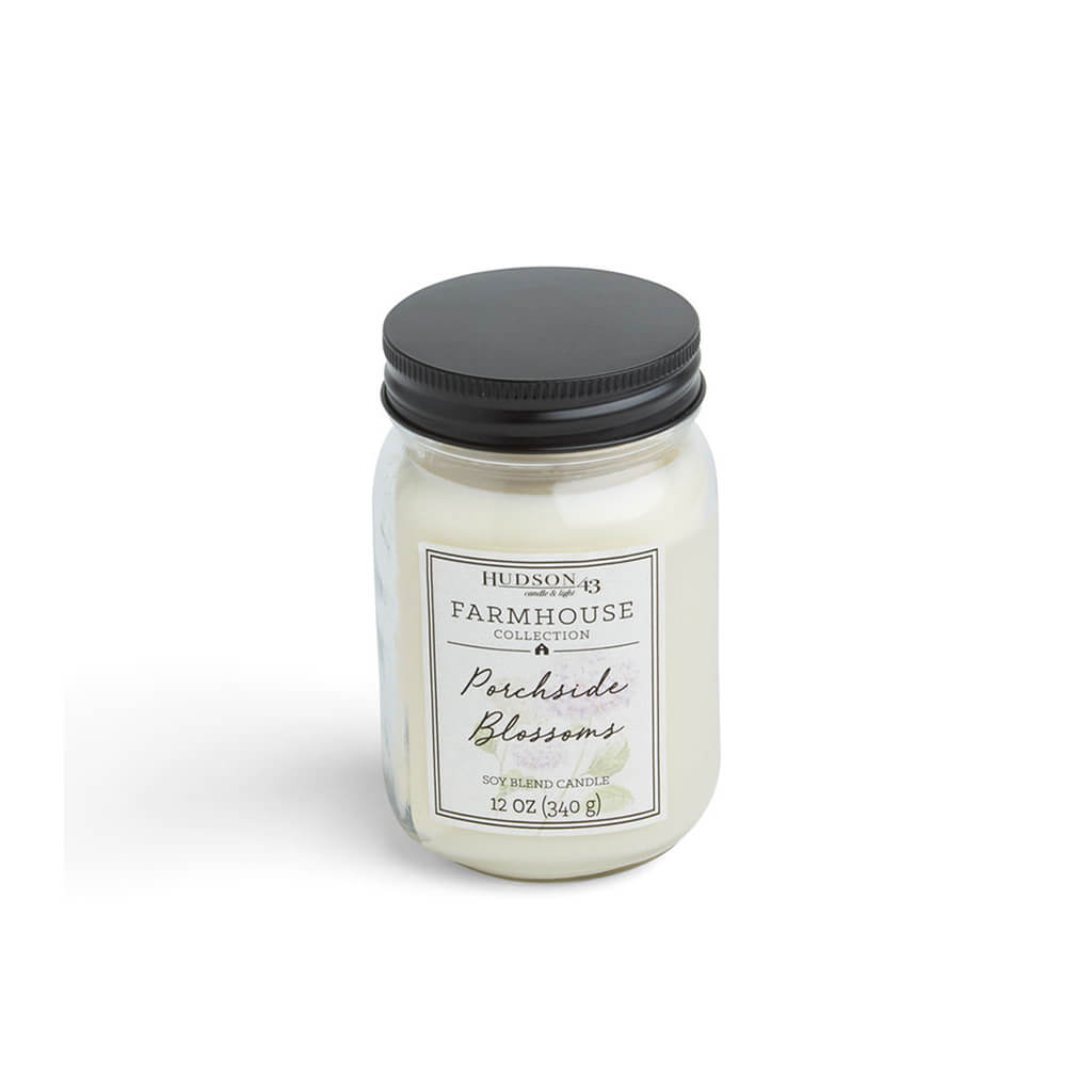 Porchside Blossoms  Scented Mason Jar Candle, 12oz