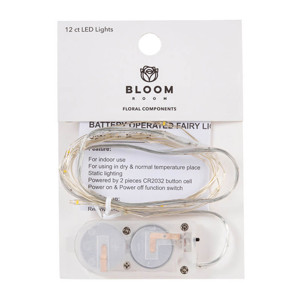 Bloom Room 12ct LED Mini Silver Wire with Warm White Moon String Lights