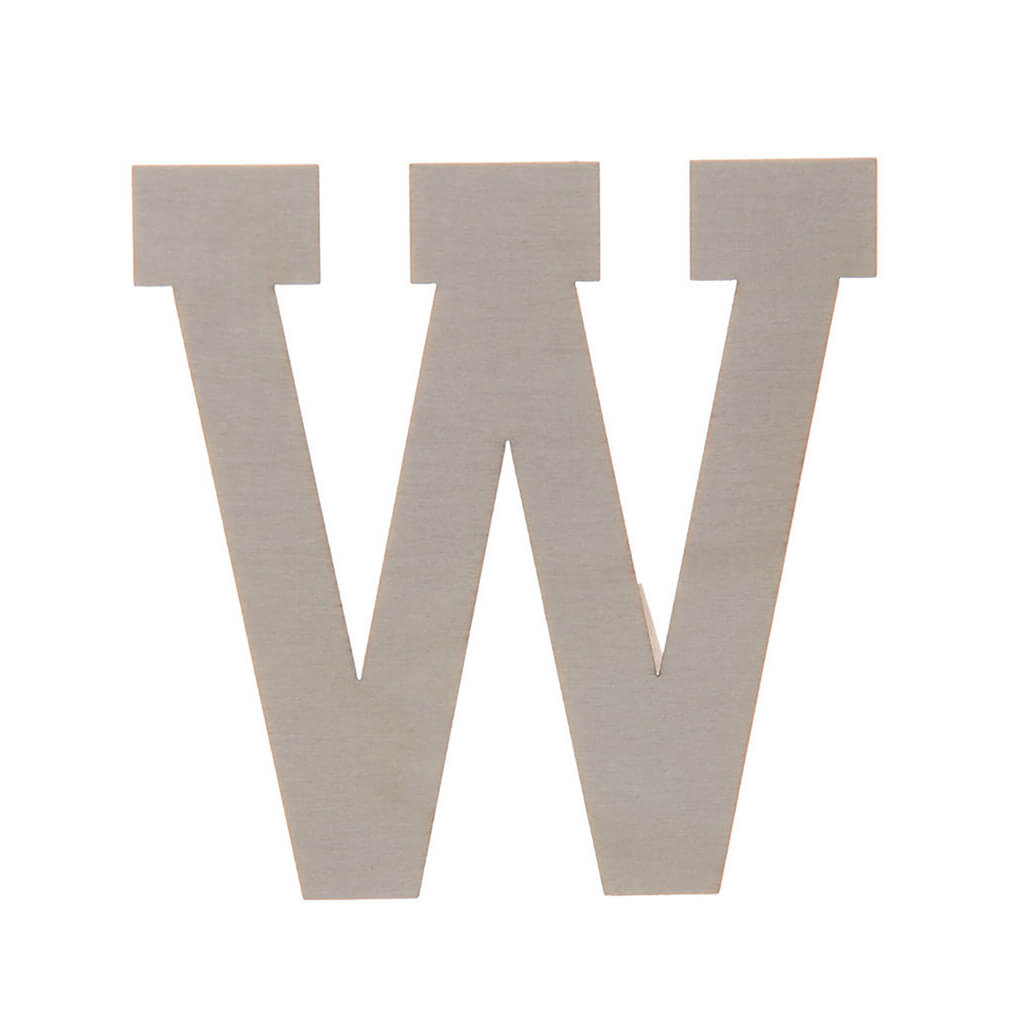 Wooden Varsity Letters W