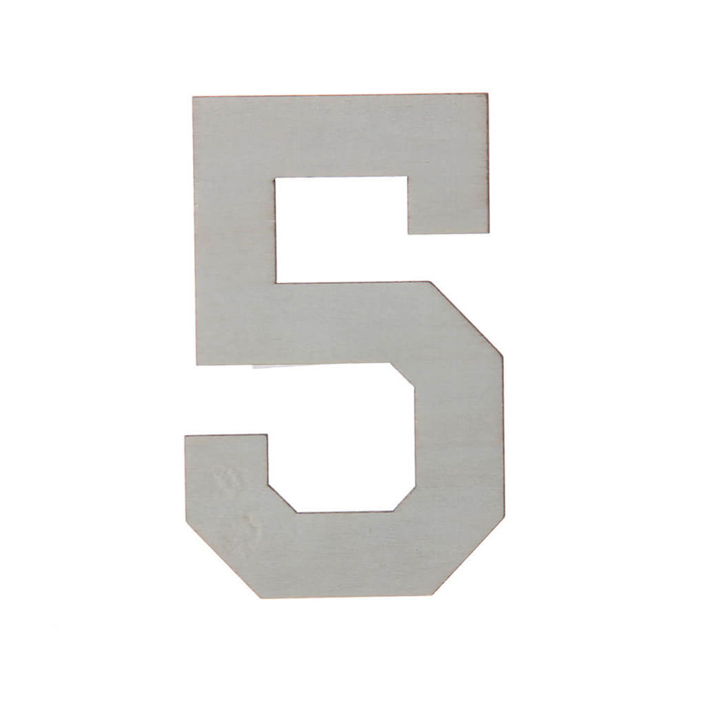Wooden Varsity Numbers #5