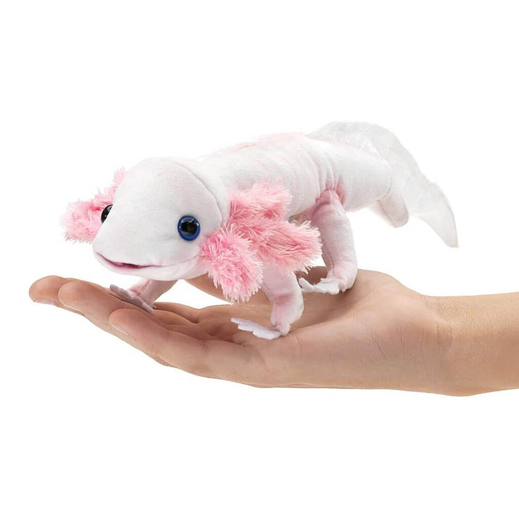 Plush Soft Toy Folkmanis Axolotl Finger Puppet