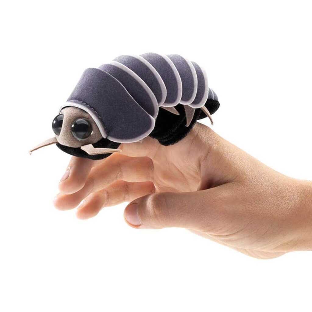 Mini Roly Poly Finger Puppet Gray