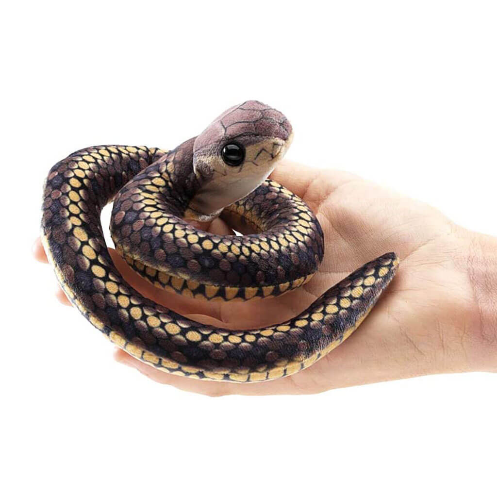 Mini Snake Finger Puppet Brown