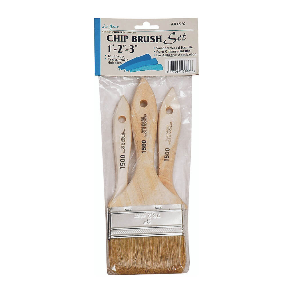 Linzer Chip Brush Set, 3-Brush