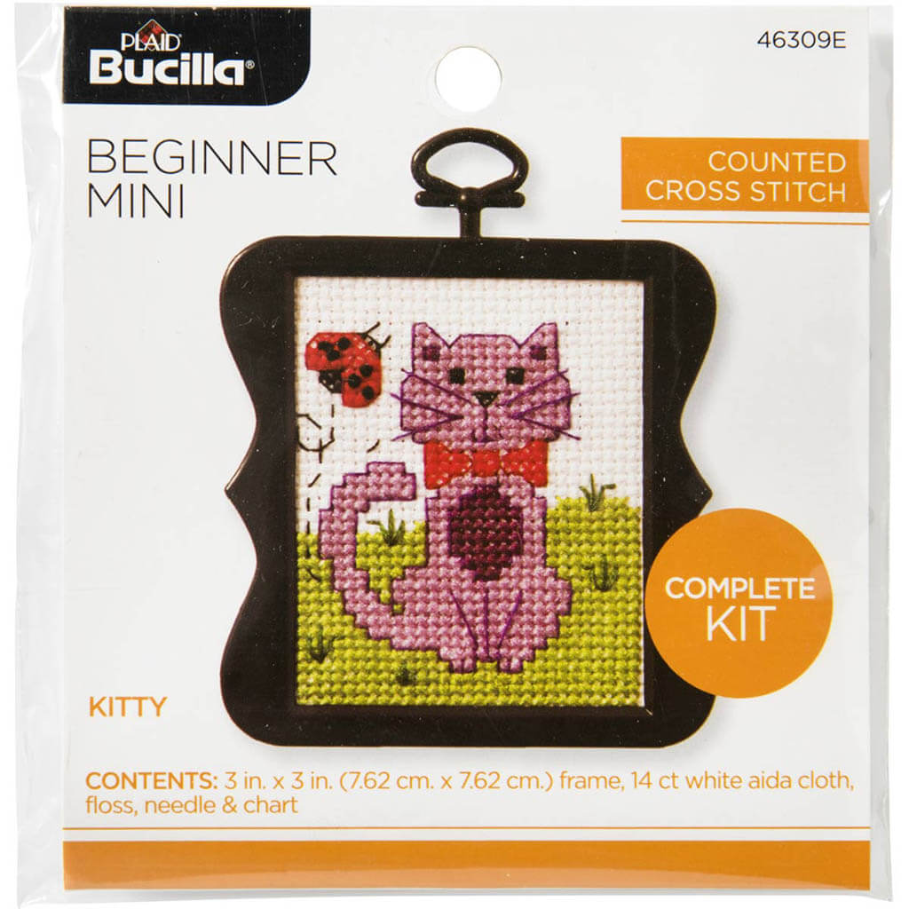 Counted Cross Stitch Mini Kitty