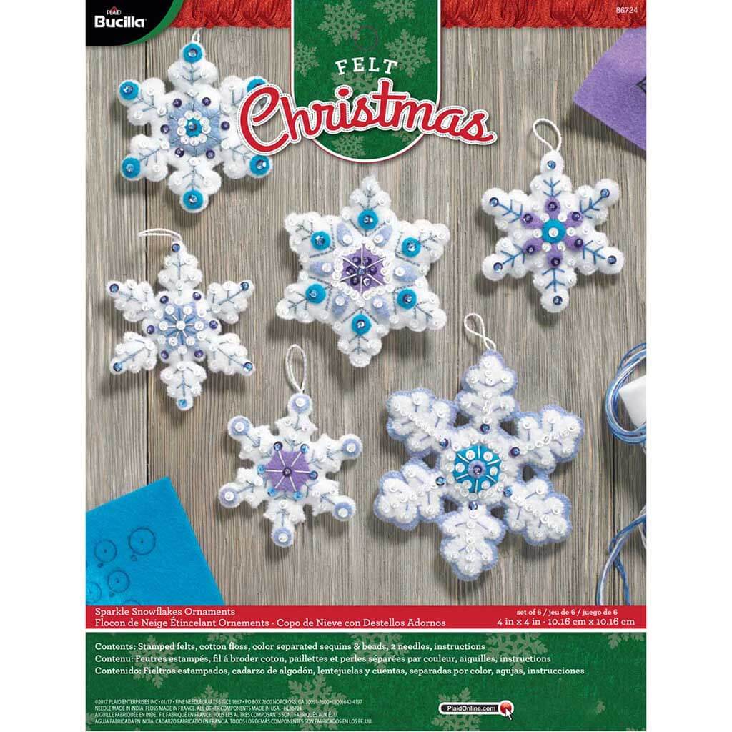 Sparkle Snowflake Ornaments