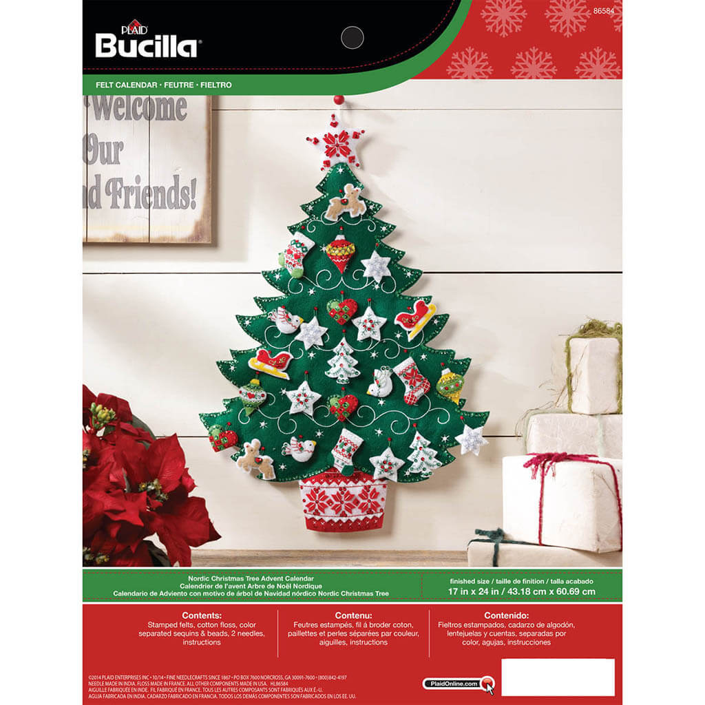 Nordic Christmas Tree Bucilla Advent Calendar