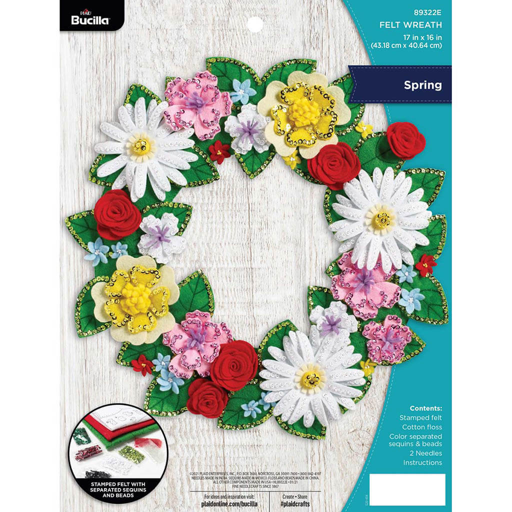 Spring Bucilla Wreath Kit