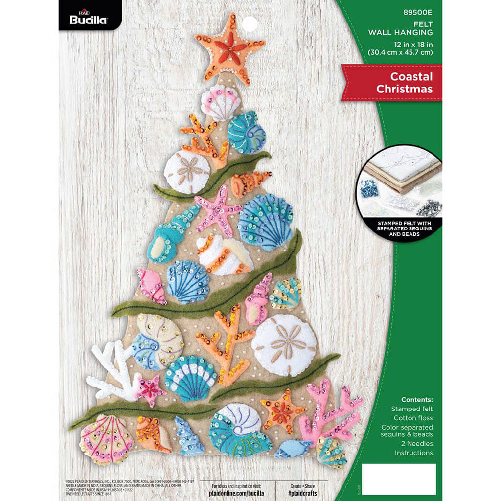 Coastal Christmas Bucilla Wall Hanging Kit